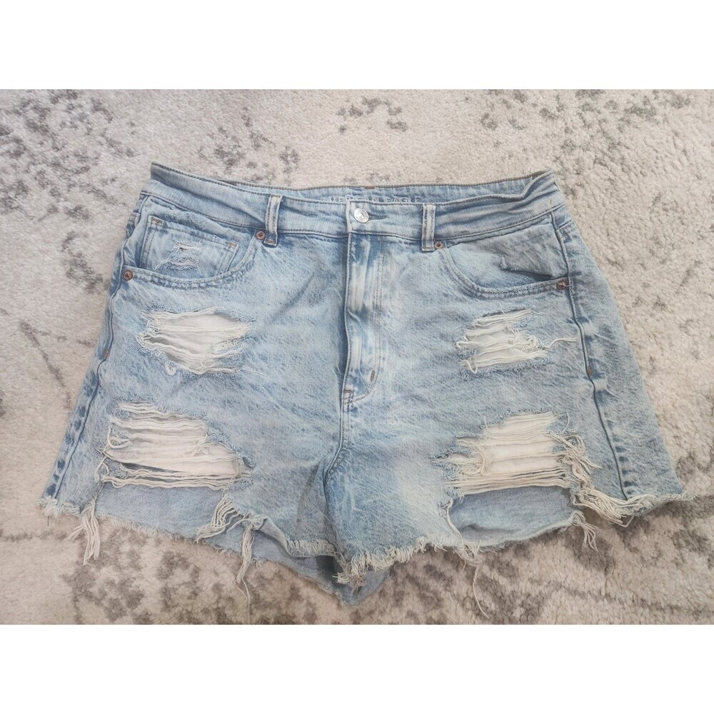 American Eagle Moms Short Women’s 14 Distressed Ripped Raw Hem Shorts